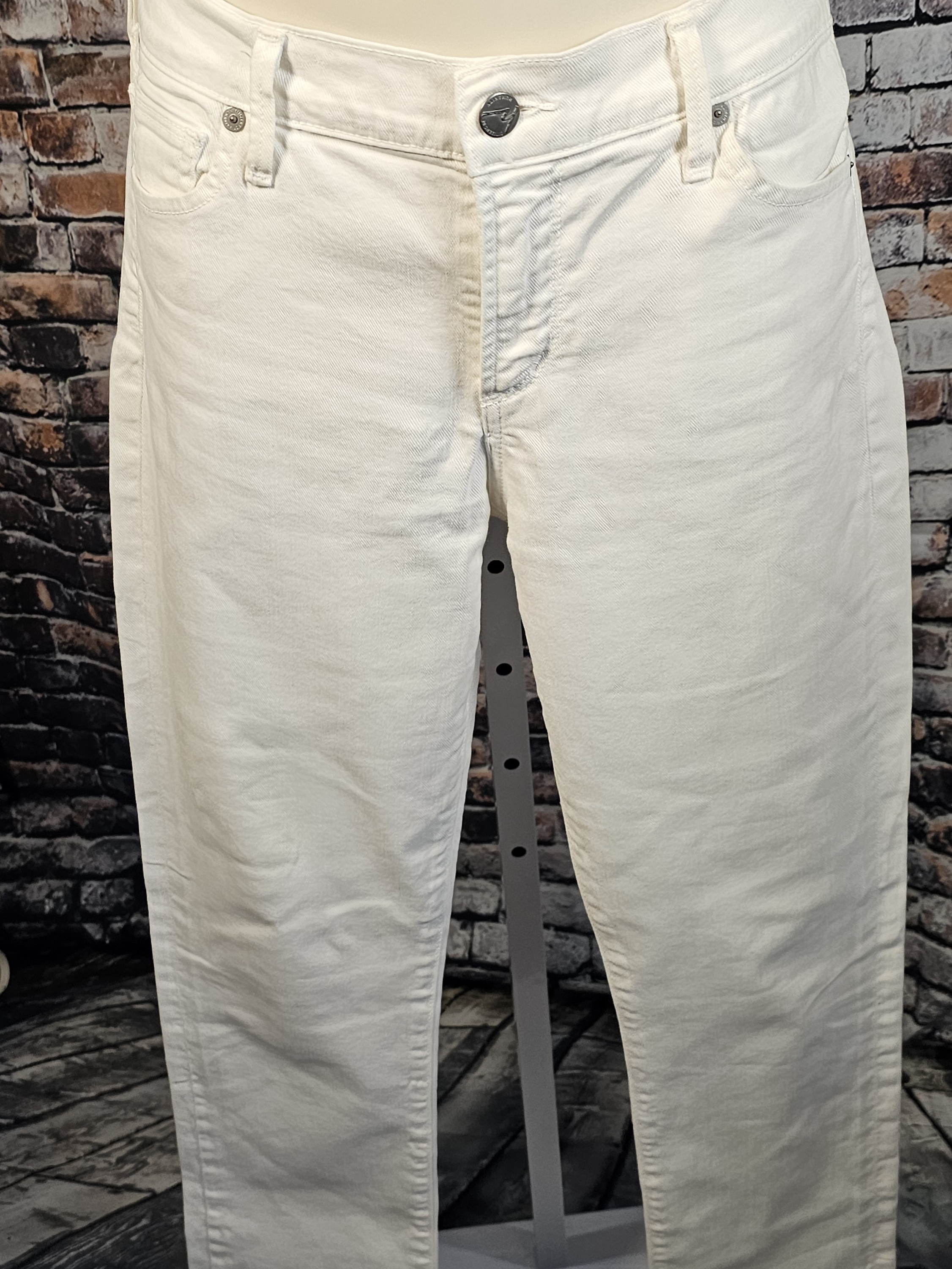 Citizens Of Humanity White Jeans Size 28 Premium Designer Denim Straight Leg